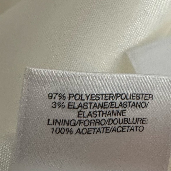 Nine West Textured Fit and Flare Ivory Women's Dress (656) - Picture 13 of 16